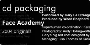 cd packaging Face Academy 2004 originals