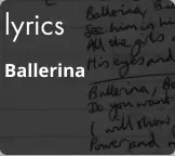 lyrics Ballerina