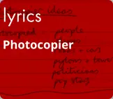lyrics Photocopier