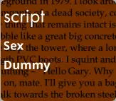 script Sex  Dummy