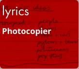 lyrics Photocopier