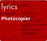 lyrics Photocopier