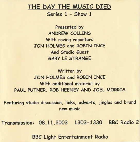 The Day The Music Died