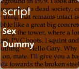 script Sex  Dummy
