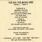 The Day The Music Died: Series 1 Show 4