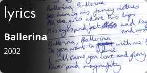 lyrics Ballerina 2002