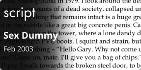 script Sex Dummy Feb 2003